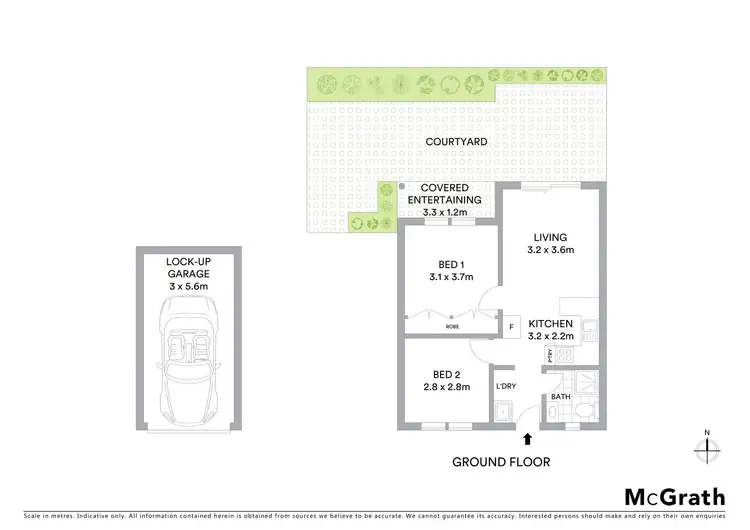 Floorplan of Homely apartment listing, 1/9 Denham Street, Port Macquarie NSW 2444