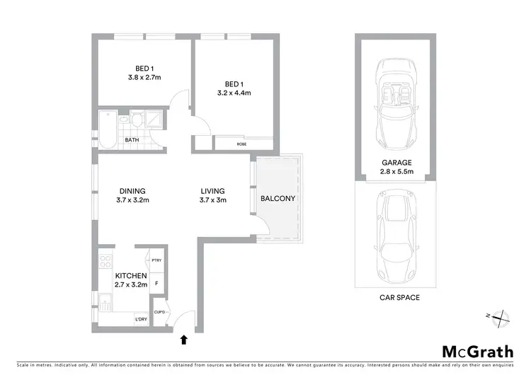 Floorplan of Homely apartment listing, 1/69 Albion Street, Waverley NSW 2024