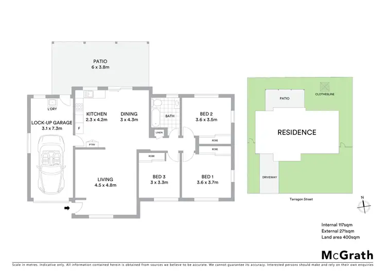 Floorplan of Homely house listing, 3 Tarragon Street, Gracemere QLD 4702