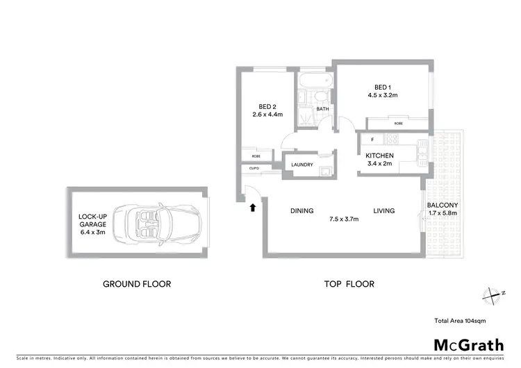 Floorplan of Homely apartment listing, 8/1C Kooringa Road, Chatswood NSW 2067