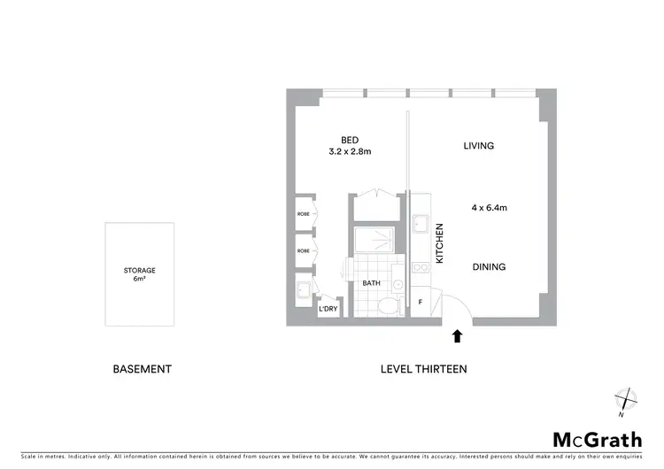 Floorplan of Homely apartment listing, 1307/1 Francis Street, Darlinghurst NSW 2010