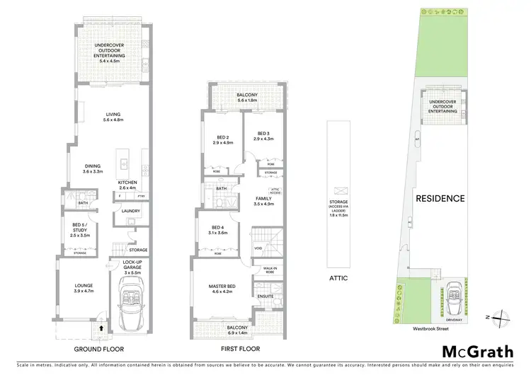 Floorplan of Homely semi-detached listing, 7A Westbrook Street, Beverly Hills NSW 2209