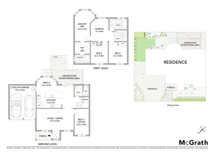Floorplan of Homely semi-detached listing, 2A Wilding Street, Marsfield NSW 2122