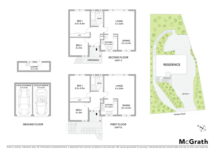 Floorplan of Homely house listing, 1&2/27 Wisdom Road, Greenwich NSW 2065