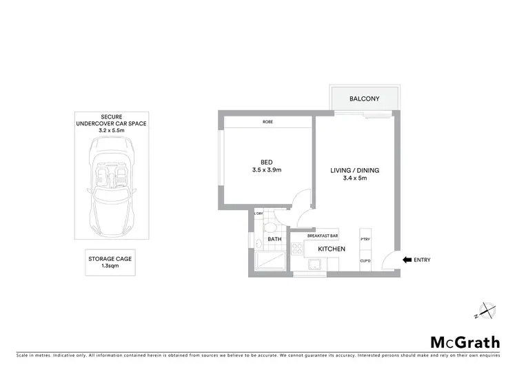 Floorplan of Homely unit listing, 301/15 Wyagdon Street, Neutral Bay NSW 2089