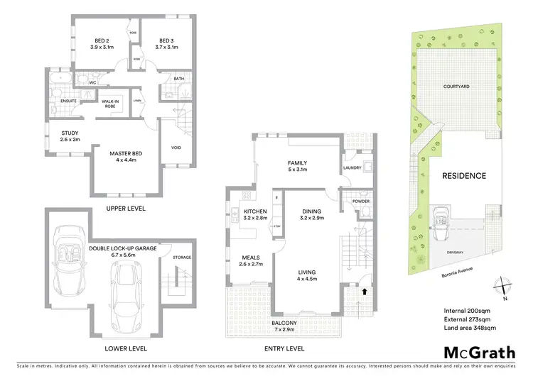 Floorplan of Homely townhouse listing, 10 Boronia Avenue, Hunters Hill NSW 2110
