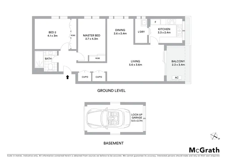 Floorplan of Homely apartment listing, 1/9 Howarth Road, Lane Cove NSW 2066