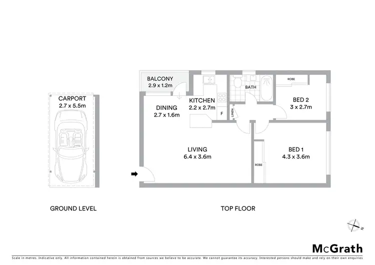 Floorplan of Homely apartment listing, 15/13 Phillip Street, Roselands NSW 2196