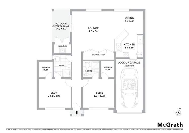 Floorplan of Homely apartment listing, 1/105 South Street, Rangeville QLD 4350