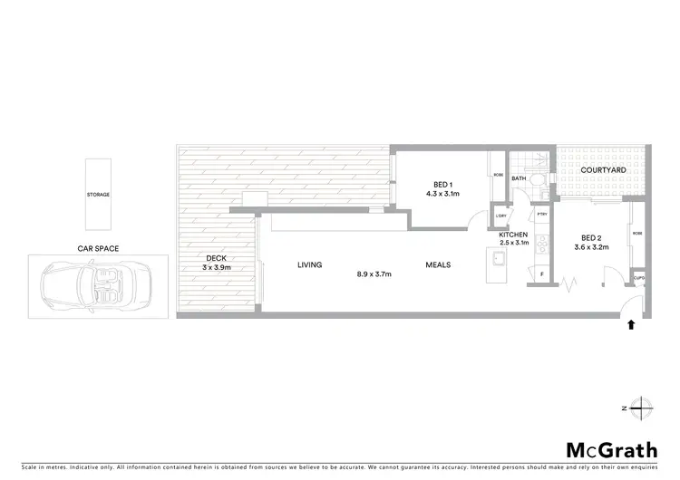 Floorplan of Homely apartment listing, 2/157 Peel Street, Windsor VIC 3181