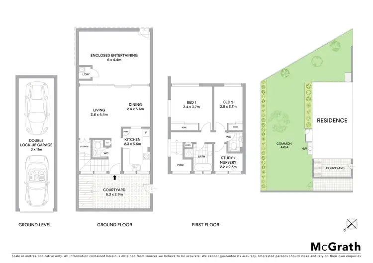 Floorplan of Homely townhouse listing, 42/1 Koorooma Place, Sylvania NSW 2224