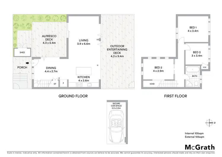 Floorplan of Homely townhouse listing, 5/55 Mullens Street, Balmain NSW 2041