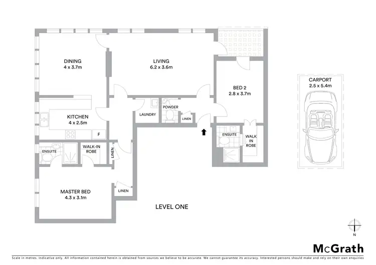 Floorplan of Homely apartment listing, 6/28 Lower Wycombe Road, Neutral Bay NSW 2089