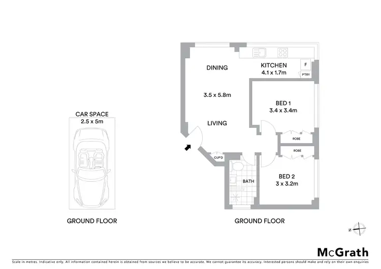 Floorplan of Homely apartment listing, 11/29 Carabella Street, Kirribilli NSW 2061