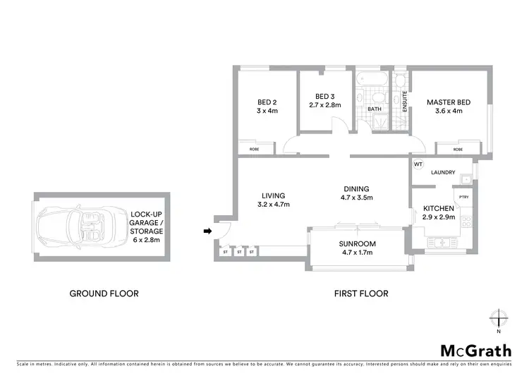 Floorplan of Homely apartment listing, 3/224 Ben Boyd Road, Cremorne NSW 2090