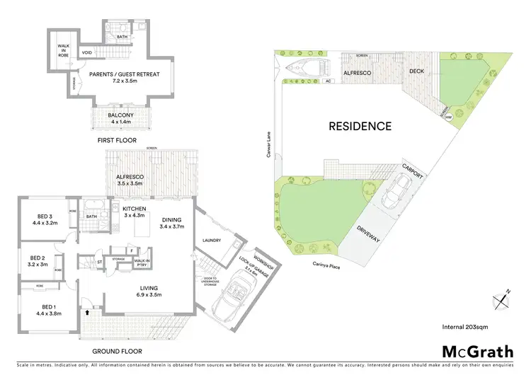 Floorplan of Homely house listing, 6 Carinya Place, Carss Park NSW 2221