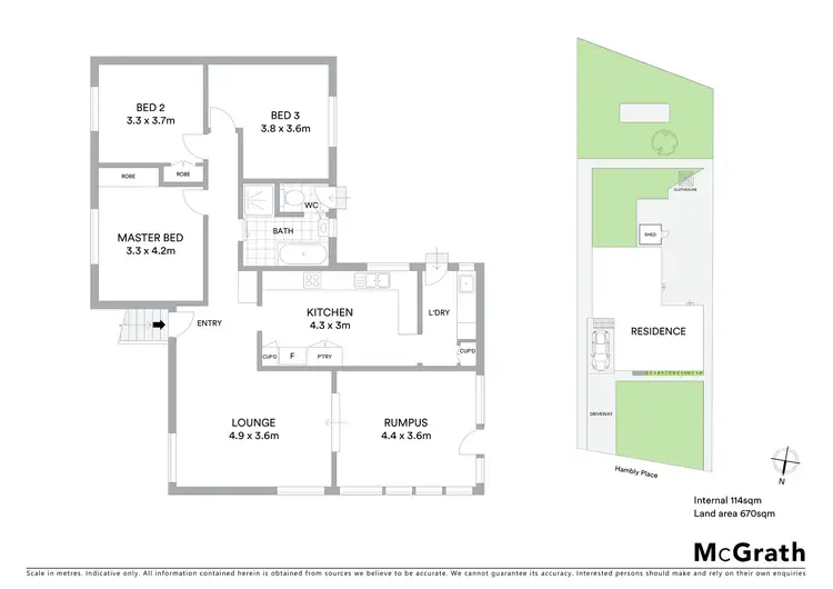 Floorplan of Homely house listing, 6 Hambly Place, Queanbeyan NSW 2620
