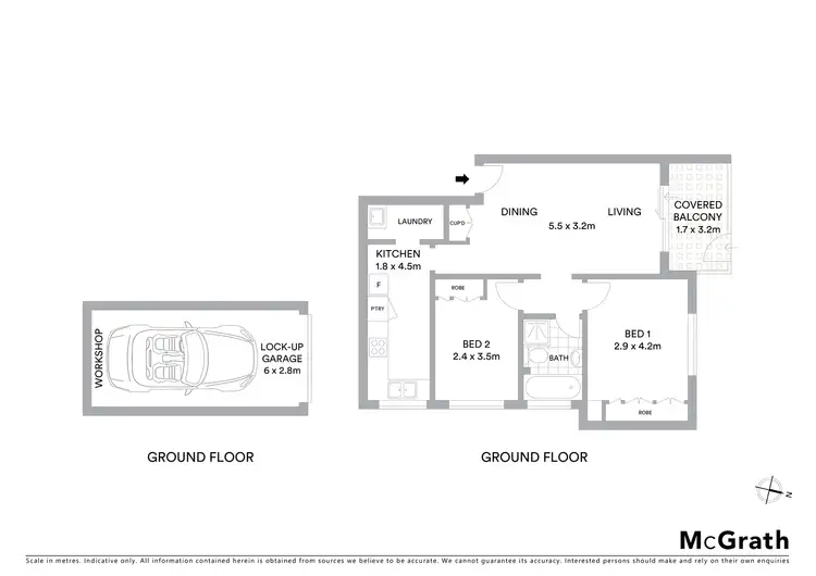Floorplan of Homely apartment listing, 1/24 Fielding Street, Collaroy NSW 2097