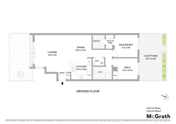 Floorplan of Homely apartment listing, 6/56 Ijong Street, Braddon ACT 2612