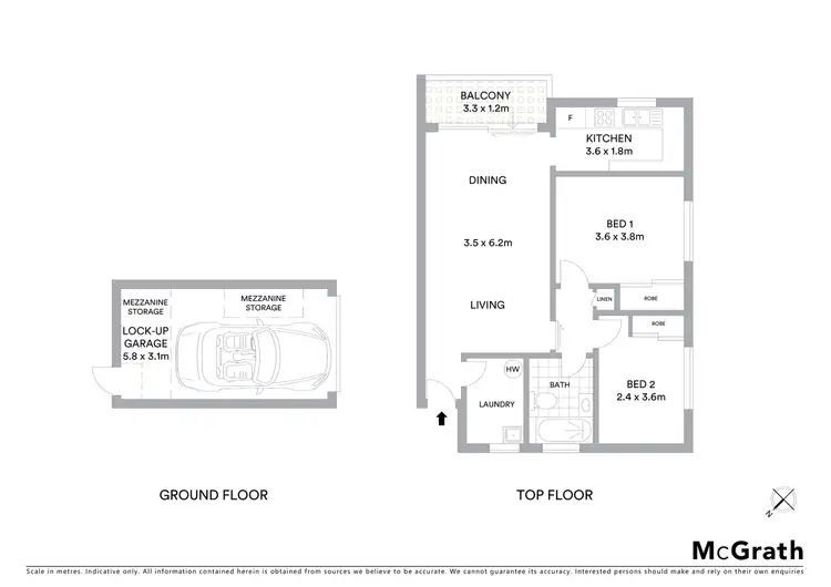 Floorplan of Homely apartment listing, 10/14 Parramatta Street, Cronulla NSW 2230