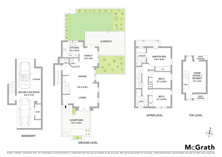 Floorplan of Homely townhouse listing, 5/252 Willoughby Road, Naremburn NSW 2065