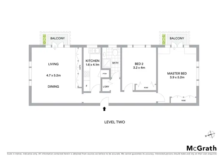 Floorplan of Homely apartment listing, 203/109 Darling Point Road, Darling Point NSW 2027