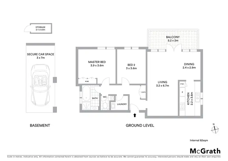 Floorplan of Homely unit listing, 4/393 Pacific Highway, Lindfield NSW 2070
