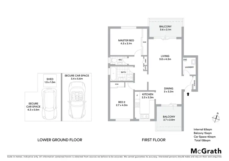 Floorplan of Homely apartment listing, 16/168 Hampden Road, Abbotsford NSW 2046