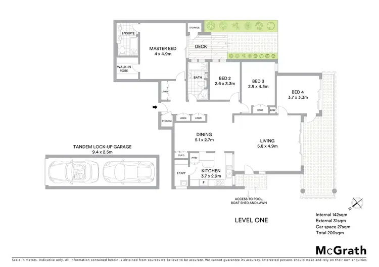 Floorplan of Homely apartment listing, 1/125 Kurraba Road, Neutral Bay NSW 2089