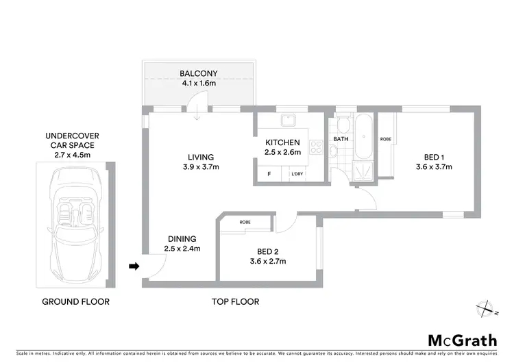 Floorplan of Homely apartment listing, 11/16 McKye Street, Waverton NSW 2060