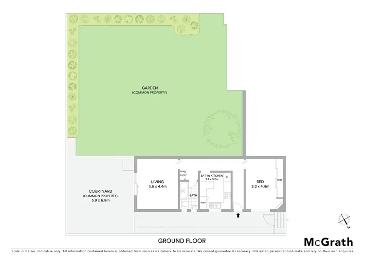 Floorplan of Homely apartment listing, 1/26 Bennett Street, Bondi NSW 2026