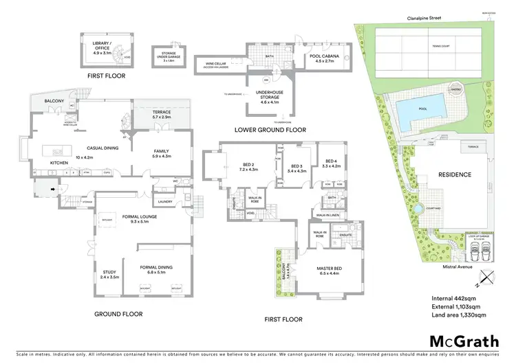 Floorplan of Homely house listing, 5 Mistral Avenue, Mosman NSW 2088