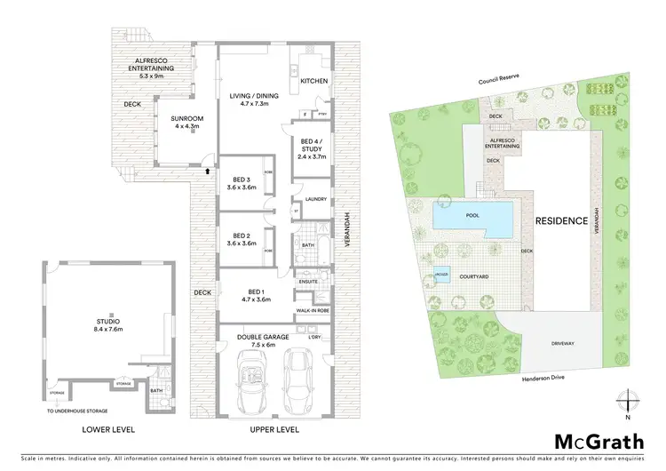 Floorplan of Homely house listing, 13 Henderson Drive, Lennox Head NSW 2478