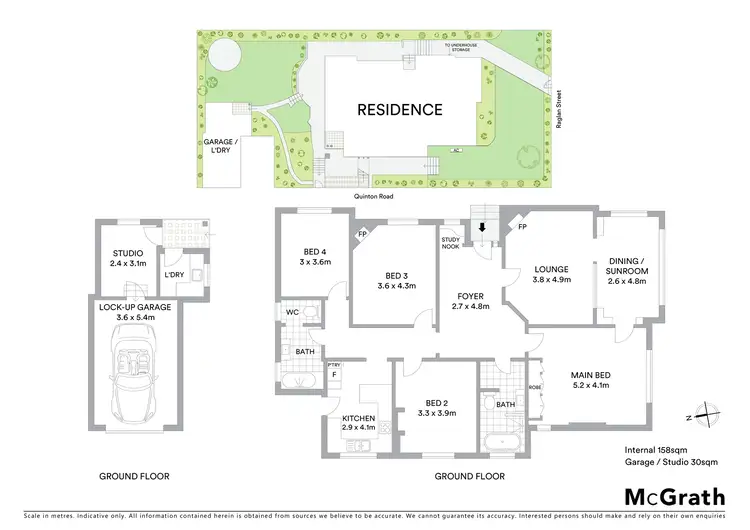 Floorplan of Homely semi-detached listing, 1/72 Raglan Street, Manly NSW 2095