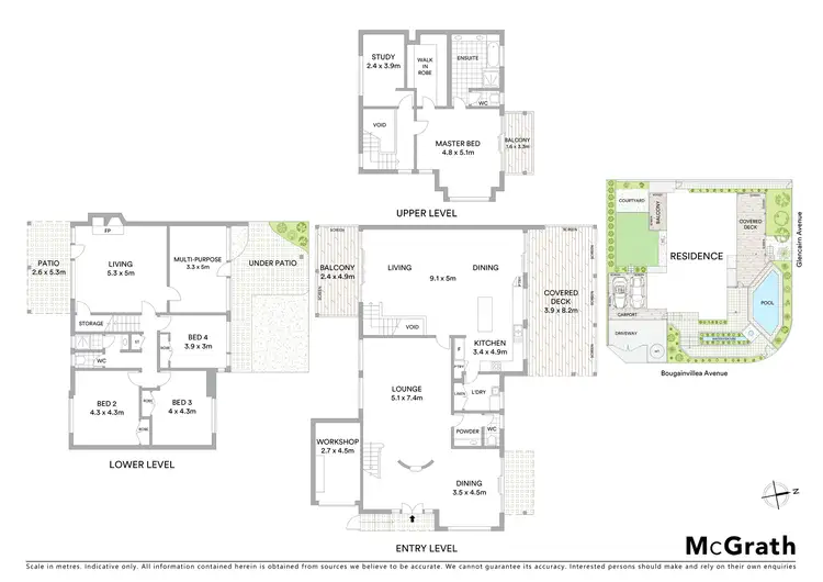 Floorplan of Homely house listing, 51 Glencairn Avenue, Indooroopilly QLD 4068