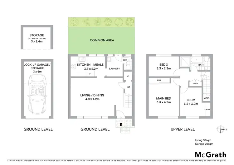 Floorplan of Homely townhouse listing, 13/10 Ray Street, Turramurra NSW 2074
