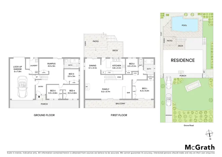 Floorplan of Homely house listing, 36 Grove Road, Wamberal NSW 2260