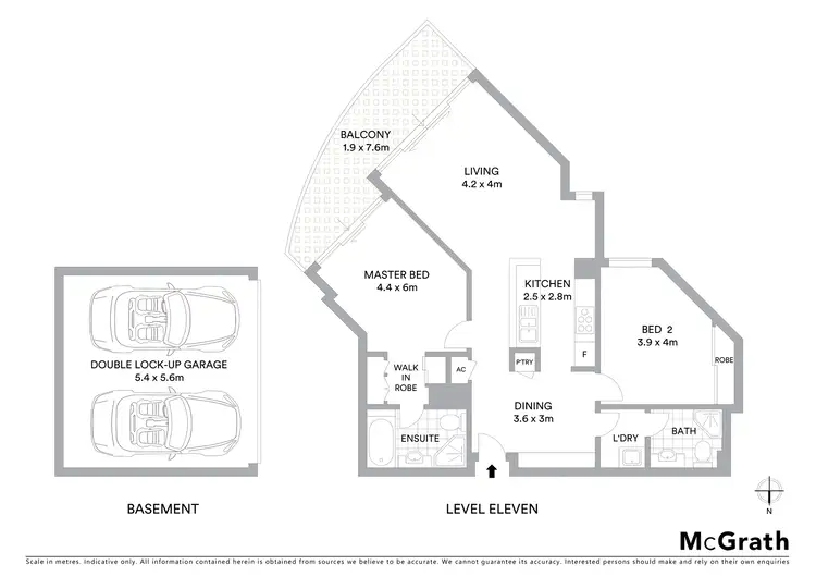 Floorplan of Homely apartment listing, 1104/1 Abel Place, Cronulla NSW 2230