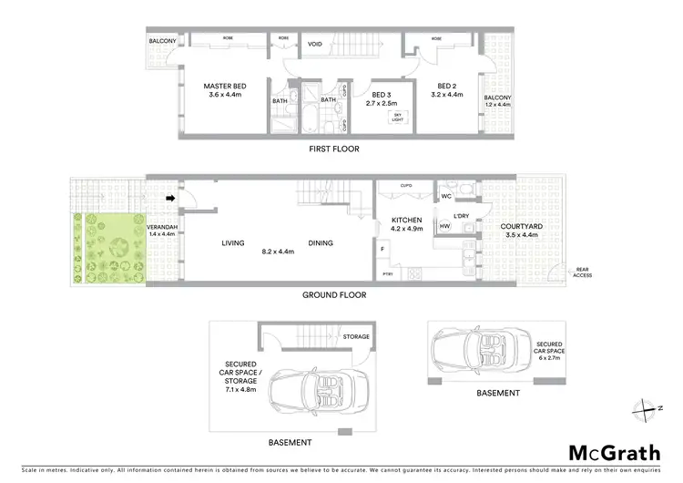 Floorplan of Homely townhouse listing, 8/31 Diamond Bay Road, Vaucluse NSW 2030