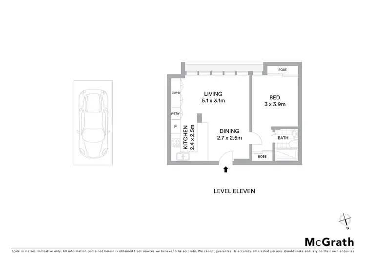 Floorplan of Homely apartment listing, 115/69 St Marks Road, Randwick NSW 2031