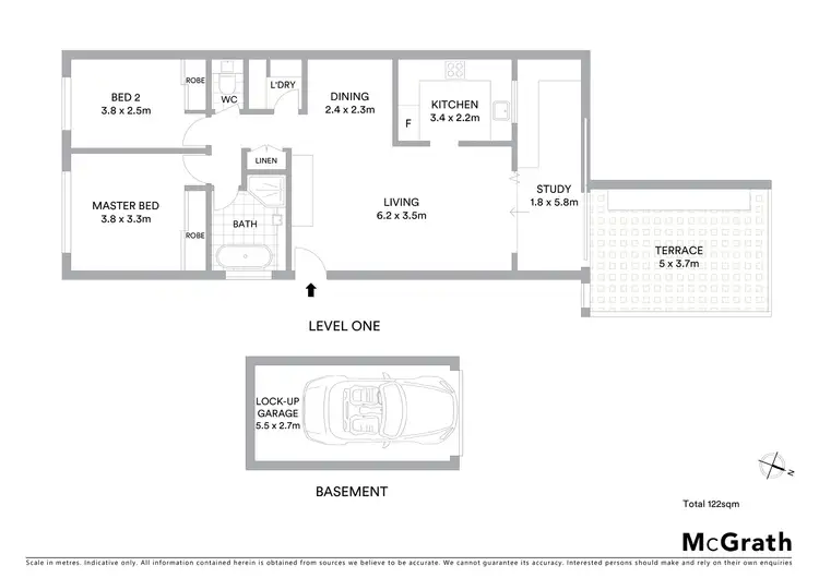 Floorplan of Homely apartment listing, 2/23 Parraween Street, Cremorne NSW 2090