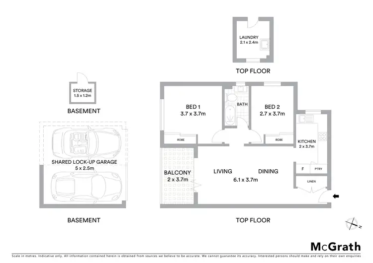Floorplan of Homely apartment listing, 10/18 McKye Street, Waverton NSW 2060