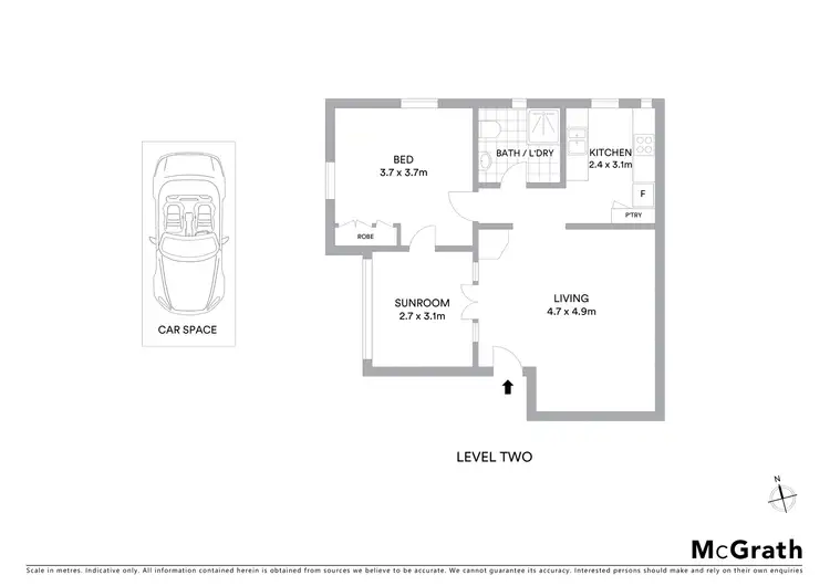 Floorplan of Homely apartment listing, 8/74 Kent Street, New Farm QLD 4005