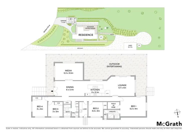 Floorplan of Homely house listing, 12 Settlers Drive, Gowrie Junction QLD 4352