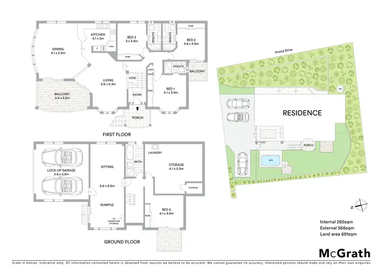 Floorplan of Homely house listing, 295A Avoca Drive, Green Point NSW 2251