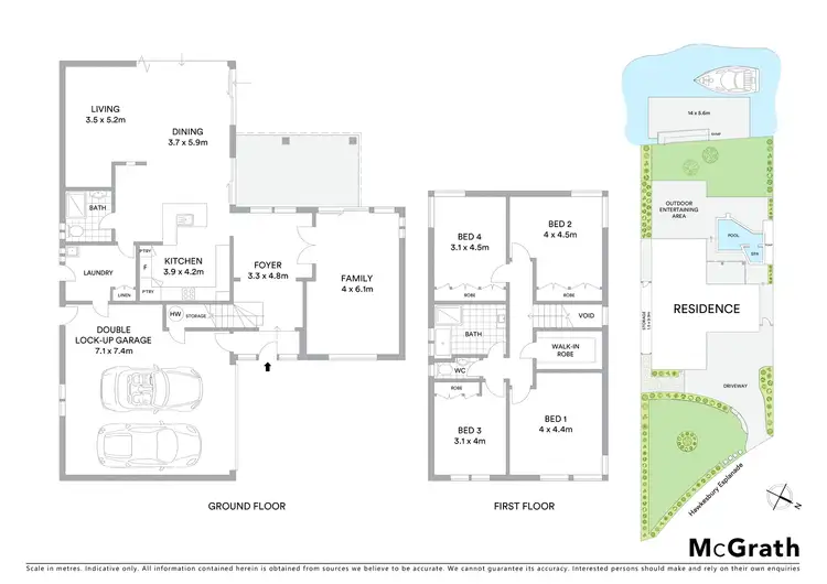 Floorplan of Homely house listing, 1 Hawkesbury Esplanade, Sylvania Waters NSW 2224