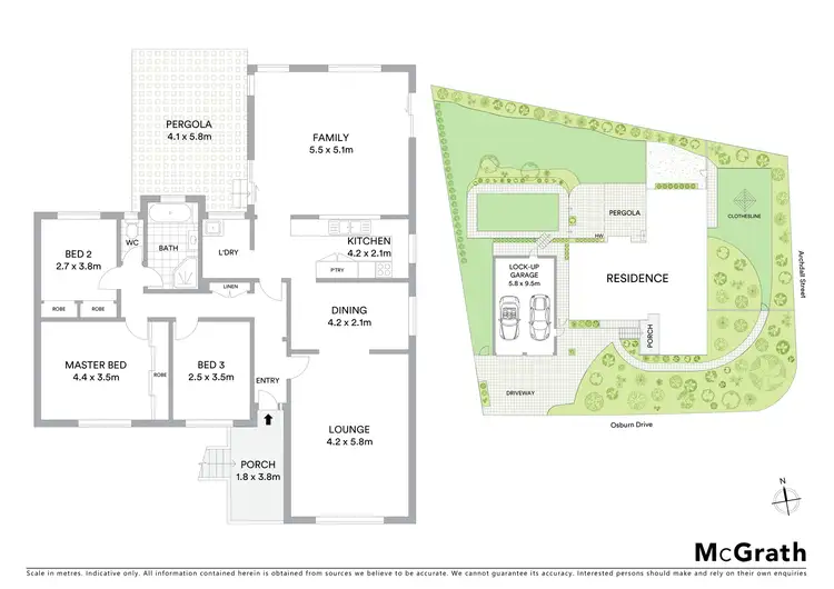 Floorplan of Homely house listing, 54 Osburn Drive, Macgregor ACT 2615