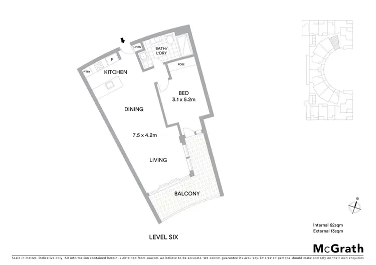 Floorplan of Homely apartment listing, 608/240 Bunda Street, City ACT 2601