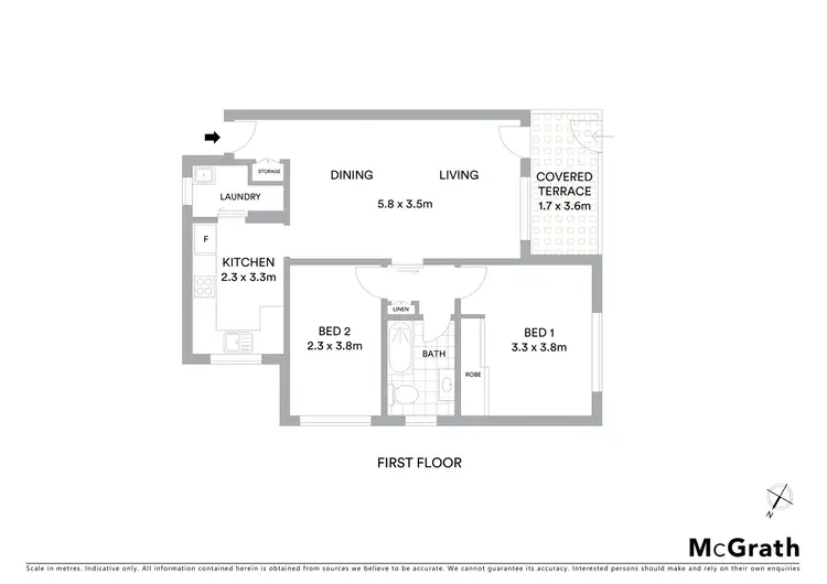 Floorplan of Homely unit listing, 3/9 Ray Road, Epping NSW 2121