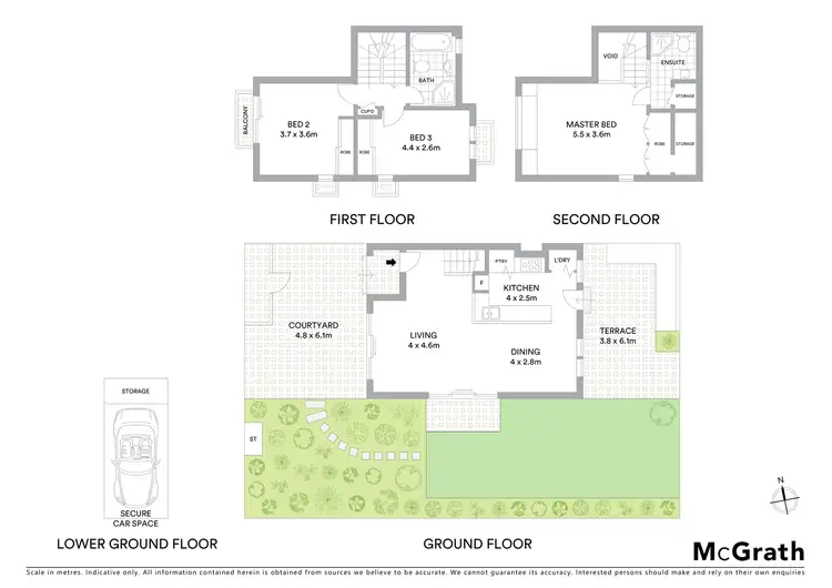 Floorplan of Homely townhouse listing, 22/255 Avoca Street, Randwick NSW 2031